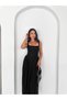 Lace Textured Square Neck Midi Dress Elegant Women's Summer Dress - 4
