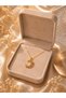 Night Glow Moon & Star Steel Necklace (Gold Color) - 3
