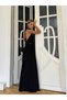 Women's Black Ayrobin Halter Neck Wide Leg Jumpsuit with Belt and Low-Cut Chest - 3