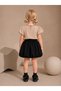 Girl's Ribbon Detailed Shirt Skirt Set - 3