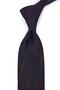 Burgundy Black Motif Pattern Classic Tie with Handkerchief Kk13786
