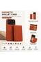 Magnetic Wallet Case for iPhone 17 Pro Max Brown – Leather Flip Cover with Card Holder, RFID Protection & Wireless Charging Support - 2