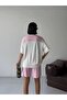 Violessa Oysho Fabric Shawl Collar Shorts Set - 4