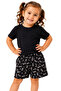 Girl's Lycra Shorts Set Baby & Kids Letter Patterned Shorts Set |   2-10 Years Old Child - 2