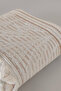 100% Cotton Jacquard Peshtemal - 90X170 cm Large Size Fringed Summer Bath Towel - Beige - 4