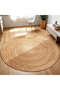 Hand Braided Round Jute Rug, 100% Natural Jute Carpet Floor Mat, Indoor Outdoor Area Rug for Living Room Bedroom Kitchen Entryway, Farmhouse Boho Decorative Door Mat - 7