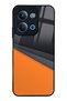 Xiaomi Redmi 15C Glossy Phone Case with Orange Cross Design