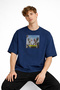 Freedom - Oversize Men's T-Shirt Dark Blue - 2