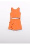 Mayoral Abel Lula Girls' Evening Dress Shorts Set Orange - 2