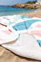 Sea-Themed Marine Kids Beach Towel - Cute Blue Pink Nautical Quick-Dry Microfiber Towel - 5