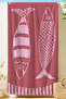 Marine Beach Towel with Fish Figure - Modern Mediterranean Pink Coral Quick-Drying Microfiber Towel Cover - 7
