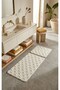 Chess Premium Nordic Bohemian 2-Piece Bath Mat 60X100 60X50 cm Latex Non-Slip Base Washable - 5