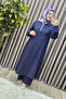 Women's Clothing Plus Size Aerobin Double Suit with Front Zipper Detail and Side Slits Trousers - 8