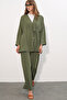Women's Ayrobin Kimono Pants Double Set 30101 - Khaki
