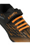 Leona Tf F 5Pr Kids Neon Orange-Grey (31-35) Astroturf Football Shoes - 7