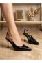 New Season Side Metal Detailed High-Heeled Shoes