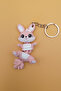 Fancy Tail Series Cute Rabbit Figured Movable Keychain (9cm) - Bag Ornament Charm - 4