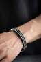 Chrome Plated 3 Row Men's Steel Bracelet - 5