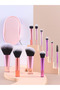 10Pcs Multi-Color Travel Makeup Brush Set Cosmetic Brushes Kit Brush Kit Makeup Brushes Set - 5