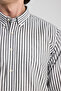 Ds Damat Slim Fit Black Striped Shirt - 2