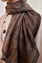 Urban Hours Shawl Pattern Khaki Mayda Shawl - 5
