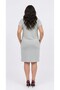 Women's Plus Size Polo V-Neck Dress with Stone Detail 5469-26 - 4