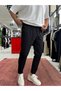 Black Pleated Carrot Cut Pants By-5013 - 4