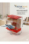 Yellow Red Fan Set Smart Bird Feeder and Practical Bird Bath Set - Hygienic and Durable Design - 2