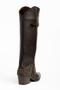 Bitter Brown Matte Leather Western Boots with Trok Detail Buckle - 3