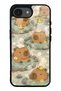 iPhone 16E Capybara Onsen Design Glossy Phone Case