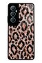 Realme C65 Rose Gold Leopard Design Glossy Phone Case