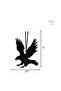 Rearview Mirror Hanging Pendant - Wood - Black (Flying Eagle) - 5