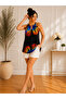 Women's Ring Detailed Patterned Single Jersey Stylish Summer Blouse - 2
