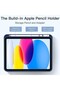 Smart Trifold Tablet Case Compatible with iPad 11" (2025) - Slim PU Leather Protective Stand Cover with Built-in Apple Pencil Holder, Storage Adapter Slot & Auto Sleep/Wake Feature - 4