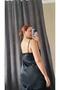 Satin Adjustable Strap Slit Detailed Blouse and Pants Set - 5