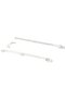 KOMPLEMENT Pull-out rail for baskets, white, 58 cm