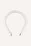 Women's Pearl-Look White Hair Crown H7694Axns