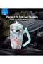 Temp Guard Vacuum Insulated Travel Mug – 180° Rotating Handle, 24H Cold & 12H Hot Retention, Leak-Proof Lids - 6