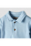 Collared Long Sleeves Pyjama Set with Ribbed Texture - 7