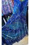 Imported Fabric with Foil Details Authentic Dress That Extends Below the Wrist (with Drawing Strap under the Bust) 70% Silk 30% Viscose Sdt 36-44 - 4