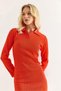 Women's Polo Neck Mini Dress Nar - 3
