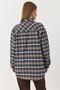 Women's Plaid Shirt Brown - 5