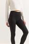 Women's black high waist stretchy and firming sports leggings - 3