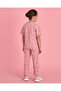 Girls Pink Printed T Shirt And Trouser Set - 5