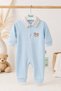 100% Cotton Baby Boy Jumpsuit Newborn Hospital Release Organic 15044