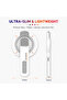 3-in-1 Magnetic Phone Ring Holder, 360° Rotating Grip Stand, Foldable Kickstand, Stress Relief Beads, Hands-Free MagSafe Phone Mount -White - 4