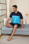 Mooda Men's Tamım Banya Kombak Lycra Men's Crew Neck Short Sleeve T-Shirt and Pocket Shorts Set - 4