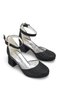 Black Glitter Girls' Heeled Shoes Evening Dress Wedding Graduation Show Shoes