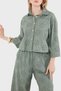 Embroidery Detailed Pocketed Three Quarter Sleeve Shirt Shirt 2531 - 4