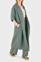 100% Linen Kimono with Lace and Embroidery Detail Kimono 7183543 - 5